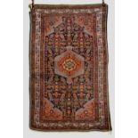 Hamadan rug, north west Persia, mid-20th century, 6ft. 11in. x 4ft. 5in. 2.11m. x 1.35m. Note the
