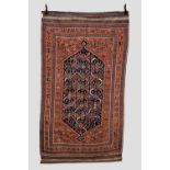Afshar medallion rug, Kerman area, south west Persia, late 19th century, 8ft. 10in. x 5ft. 1in. 2.
