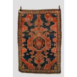 Malayer rug, north west Persia, circa 1920s, 6ft. 10in. x 4ft. 8in. 2.08m. x 1.42m. Overall wear;