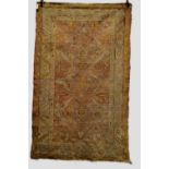 Ushak rug, west Anatolia, early 20th century, 6ft. 10in. x 4ft. 3in. 2.08m. x 1.30m. Overall wear;