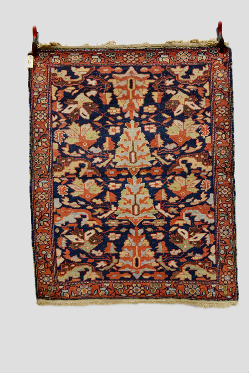 Mushkabad rug, Khorasan area, north east Persia, circa 1920s, 4ft. 8in. x 3ft. 8in. 1.42m. x 1.
