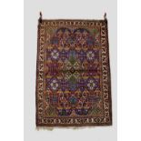 Joshaghan rug, south central Persia, mid-20th century, 5ft. 2in. x 3ft. 7in. 1.58m. x 1.09m. Some