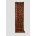 Heriz runner, north west Persia, circa 1920s-30s, 10ft. 8in. x 2ft. 11in. 3.25m. x 0.89m. Overall