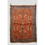 Attractive Hamadan rug, north west Persia, mid-20th century, 6ft. 2in. x 4ft. 5in. 1.88m. x 1.35m.