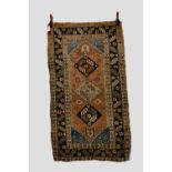 Heriz rug, north west Persia, circa 1920s-30s, 5ft. 6in. x 3ft. 1in. 1.68m. x 0.94m. Slight losses