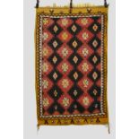 Ait Ouaouzguite rug, High Atlas, Morocco, mid-20th century, 6ft. x 3ft. 8in. 1.83m. x 1.12m. Some