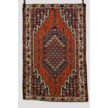 Mazlaghan rug, north west Persia, about 1920s-30s, 6ft. 3in. x 4ft. 1in. 1.91m. x 1.25m. Some wear