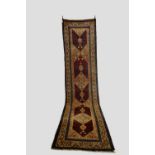 Sarab runner, north west Persia, circa 1920s-30s, 16ft. 1in. x 3ft. 8in. 4.90m. x 1.12m. Some wear