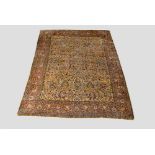 Good Kerman ivory field carpet, south west Persia, first quarter 20th century, 11ft. 9in. x 8ft.