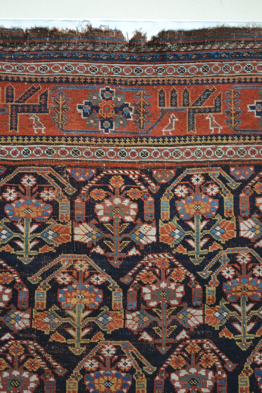 Good Afshar boteh rug, Kerman area, south west Persia, late 19th century, 8ft. 10in. x 5ft. 1in. 2. - Image 11 of 13