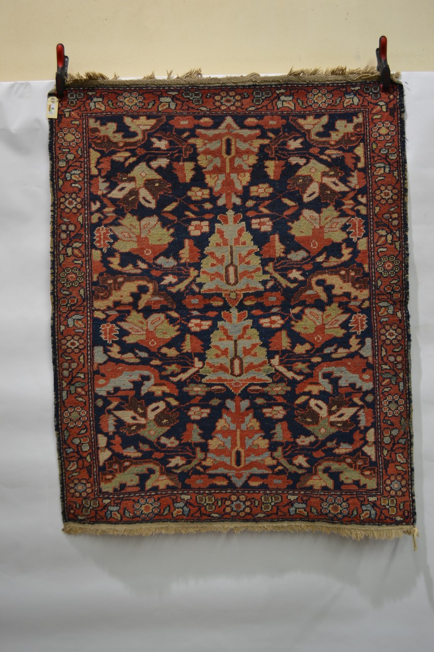 Mushkabad rug, Khorasan area, north east Persia, circa 1920s, 4ft. 8in. x 3ft. 8in. 1.42m. x 1. - Image 2 of 9