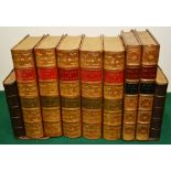 Macaiulay History of England, 5 Volumes quarto leather bound with gilt flowers to the spines and