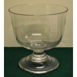 A Whitefriars glass Wassail bowl engraved to commemorate Mary The Princess Royal, The Redacation