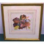 Laura D'arcy Strutt. (1855-1915) A signed watercolour, 'Autumn Leaves.' 7.75in (19.5cm) x 8.3in (