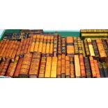 A collection of early to mid-nineteenth century leather bound and quarto leather bound books, part s