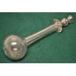 An unusual early nineteenth century glass expresser. 7in (18cm).