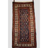 Caucasian long rug of all over flowering plant design, probably Daghestan area, north east Caucasus,