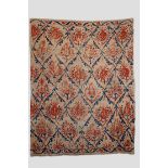 Attractive Ottoman linen cover, 17th/18th century, 72in. x 56in. 183cm. x 143cm. Exquisitely