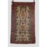 Hamadan rug with camel field, north west Persia, circa 1920s, 6ft. x 3ft. 6in. 1.83m. x 1.07m.