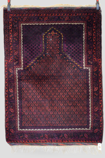 Dokhtar-e Gazi prayer rug with tiny silk highlights, Timuri, Herat province, north east Afghanistan,