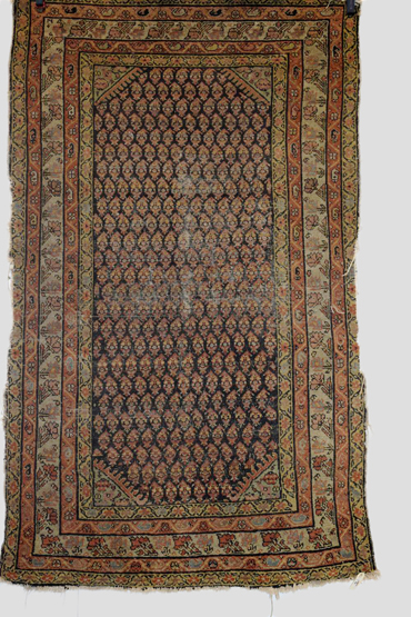 Two Hamadan rugs, north west Persia, circa 1920s-30s, the first with vertical floral stripes and