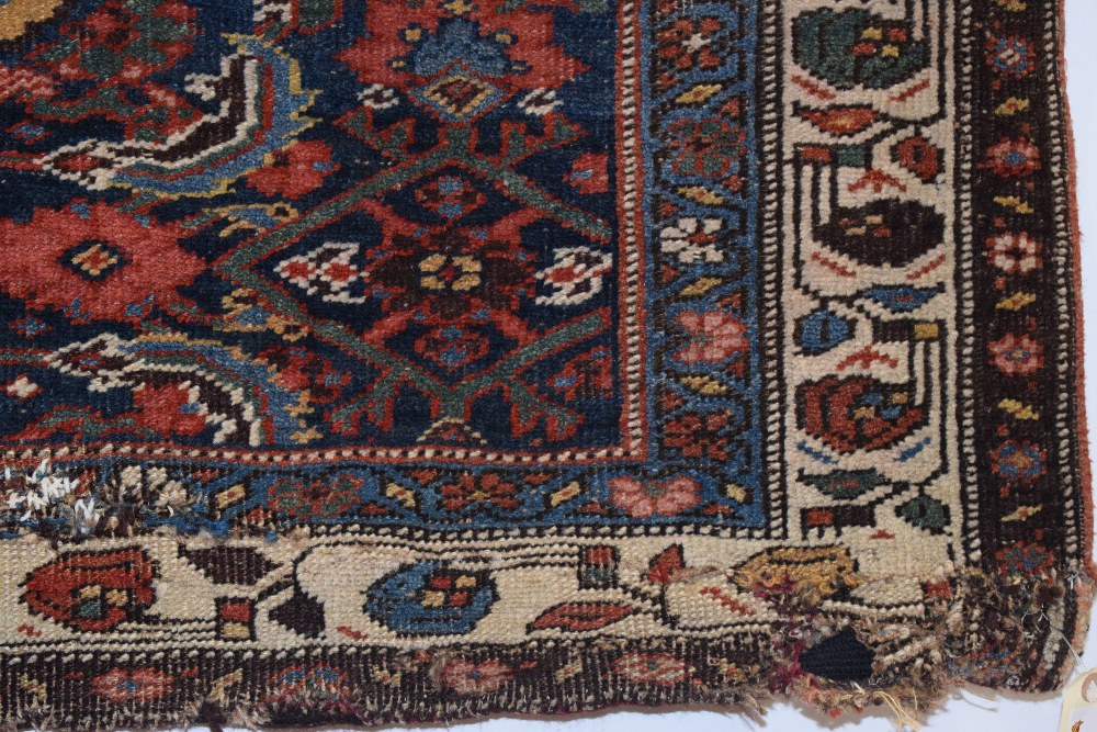 Bijar rug, north west Persia, circa 1920s, 6ft. 7in. x 4ft. 2.01m. x 1.22m. Overall wear; crude - Image 5 of 12