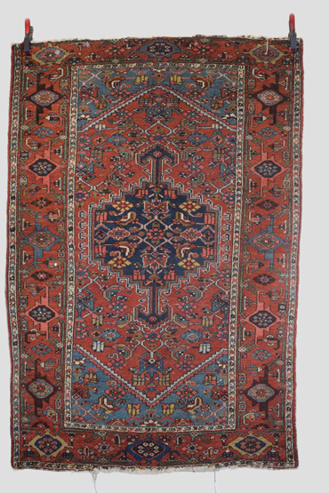 Hamadan rug, Bijar area, north west Persia, circa 1920s; 6ft. 5in. x 4ft. 5in. 1.96m. x 1.35m.