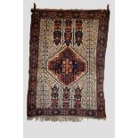 Afshar rug with ivory field, Kerman area, south west Persia, circa 1930s, 6ft. 4in. x 4ft. 8in. 1.