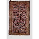 Malayer rug, north west Persia, circa 1920s-30s, 6ft. 9in. x 4ft. 2in. 2.05m. x 1.27m. Overall wear,