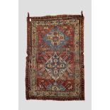 Kuba sumac rug (fragmented) of unusual Chelaberd design, north east Caucasus, second half 19th