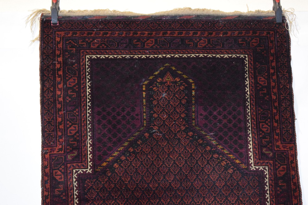 Dokhtar-e Gazi prayer rug with tiny silk highlights, Timuri, Herat province, north east Afghanistan, - Image 3 of 6