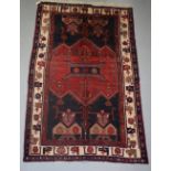 Hamadan carpet, north west Persia, circa 1930s-40s, 8ft. 1in. x 4ft. 10in. 2.46m. x 1.47m.