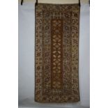 Anatolian long rug, Ushak area, west Anatolia, circa 1930s-40s, 7ft. 10in. x 3ft. 7in. 2.39m. x 1.