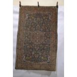 Hereke rug, south west Anatolia, circa 1900, 6ft. 3in. x 3ft. 11in. 1.91m. x 1.20m. Some areas of