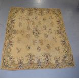 Kashmiri needlework carpet worked in chain stitch, north India, first half 20th century, 9ft. 6in. x