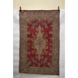 Kerman rug, south west Persia, circa 1930s, 7ft. 1in. x 4ft. 5in. 2.16m. x 1.35m. Overall wear;