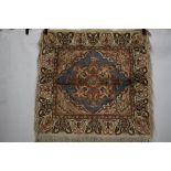 Kayserie square rug, north central Anatolia, circa 1920s, 3ft. 10in. 1.17m. square with fringing