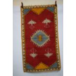 Moroccan rug, Rabat, Middle Atlas, mid-20th century, 6ft. 6in. x 3ft. 9in. 1.98m. x 1.14m.