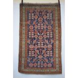 Attractive Malayer rug of all over design on a mid-blue field, north west Persia, circa 1930s,