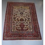 Attractive Esfahan carpet, south west Persia, circa 1930s 9ft. 5in. x 6ft. 8in. 2.87m. x 2.03m.