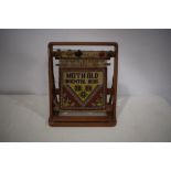 Small portable table loom, wooden frame, first half 20th century, 15in. x 14in. overall. 38cm. x