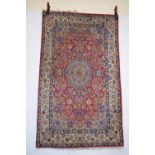 Good Esfahan rug on a silk foundation, south west Persia, circa 1930s, 5ft. 6in.x 3ft. 4in. 1.68m. x