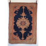 Malayer rug, north west Persia, circa 1930s, 6ft. 10in. x 4ft. 8in. 2.08m. x 1.42m. Some wear with
