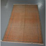 Yazd zilu cotton flatweave carpet, central Persia, second half 20th century, 9ft. 5in. x 5ft. 6in.