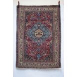 Dorokhsh rug, Khorasan, north east Persia, circa 1920s, 5ft. 2in. X 3ft. 8in. 1.58m. X 1.12m.