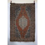 Mazlaghan rug, north west Persia, circa 1920s-30s, 6ft. 5in. X 4ft. 3in. 1.96m. X 1.30m. Overall