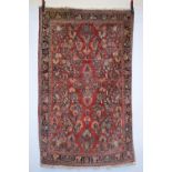 Attractive Saruk rug, north west Persia, mid-20th century, 6ft. 6in. X 4ft. 1in. 1.98m. X 1.25m.