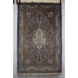 Kashmiri rug, north India, second half 20th century, 7ft. 4in. X 4ft. 7in. 2.24m. X 1.40m. Robust
