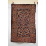 Lilihan rug, north west Persia, circa 1930s-40s, 5ft. 4in. X 3ft. 4in. 1.63m. X 1.02m. Some areas of