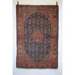 Mahal rug with mid-blue field, north west Persia, circa 1930s-40s, 6ft. 7in. X 4ft. 4in. 2.01m. X